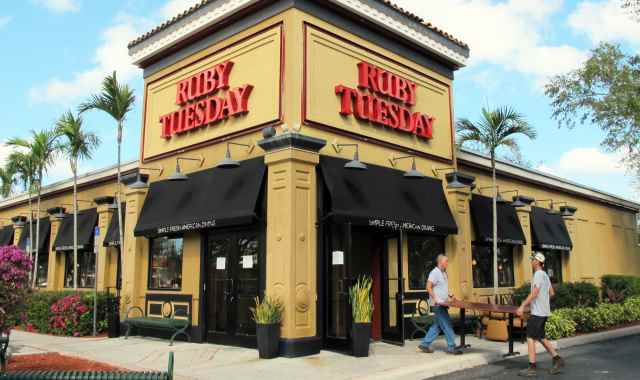 Ruby Tuesday restaurant banner