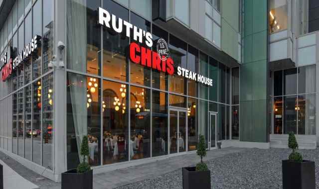 Ruth's Chris restaurant banner